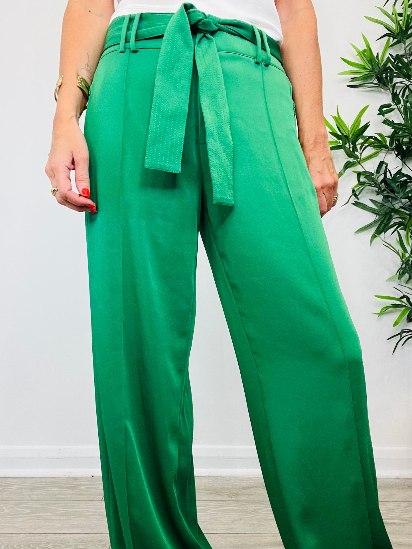 Wide Leg Trousers - Size 14
