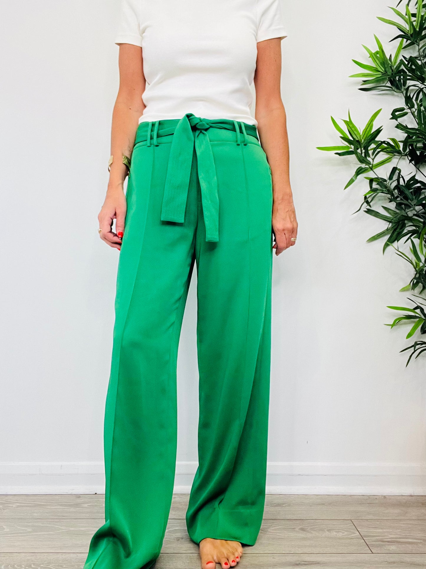 Wide Leg Trousers - Size 14