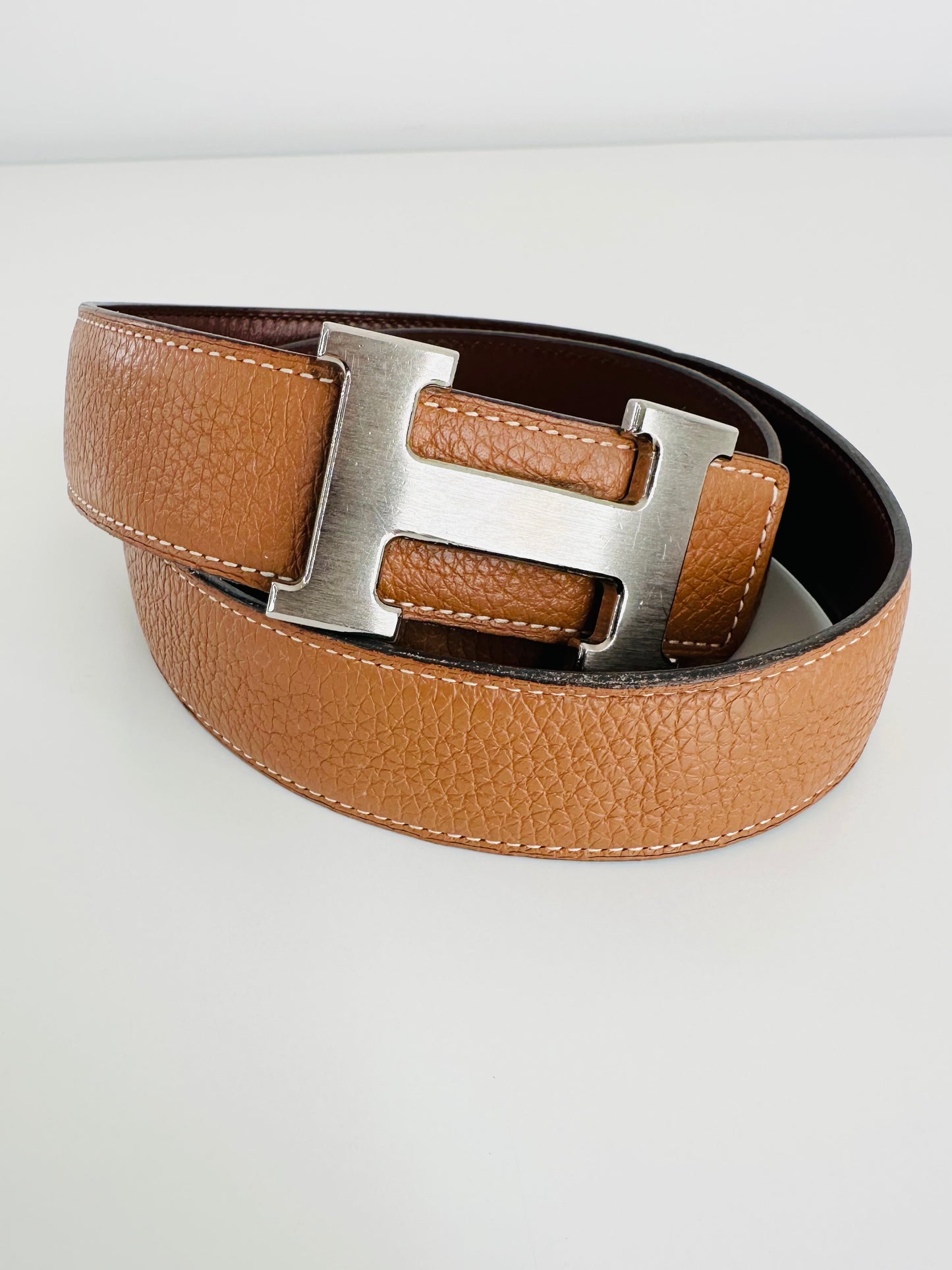 Reversible Leather H Belt