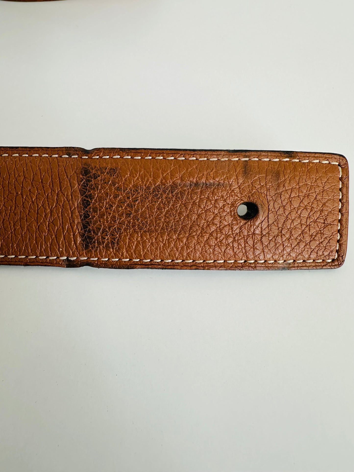 Reversible Leather H Belt
