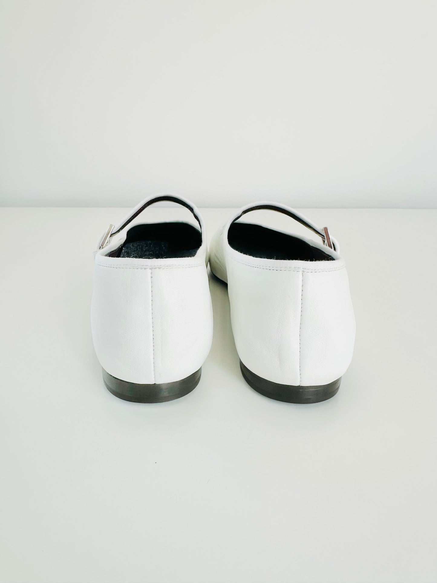 Leather Mary Jane Ballet Flats - Size 40.5