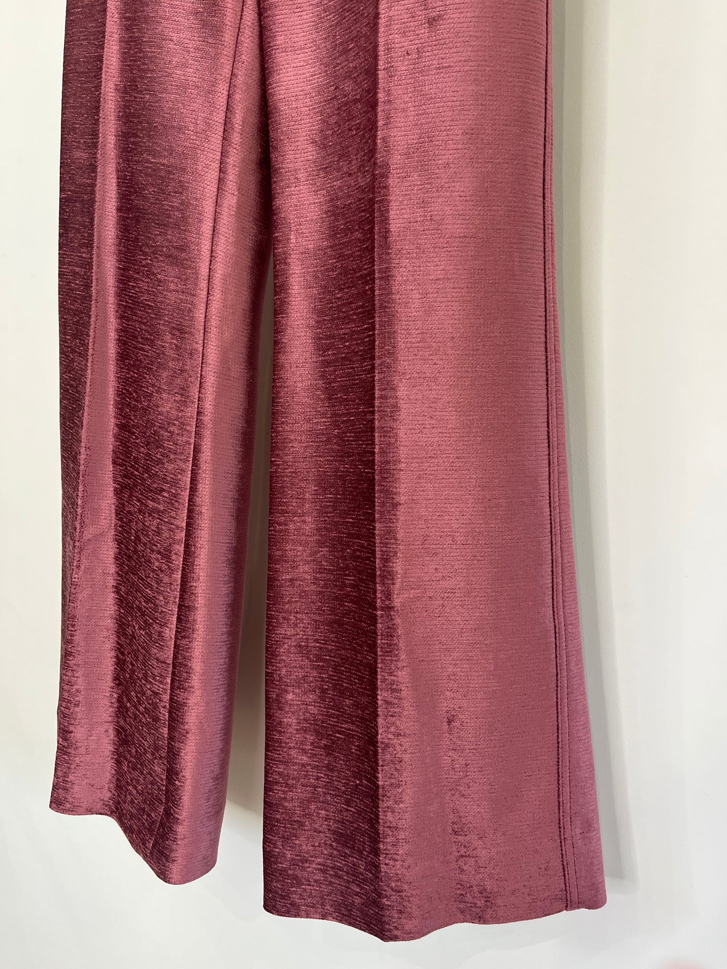Flared Chenille Trousers - Size 8