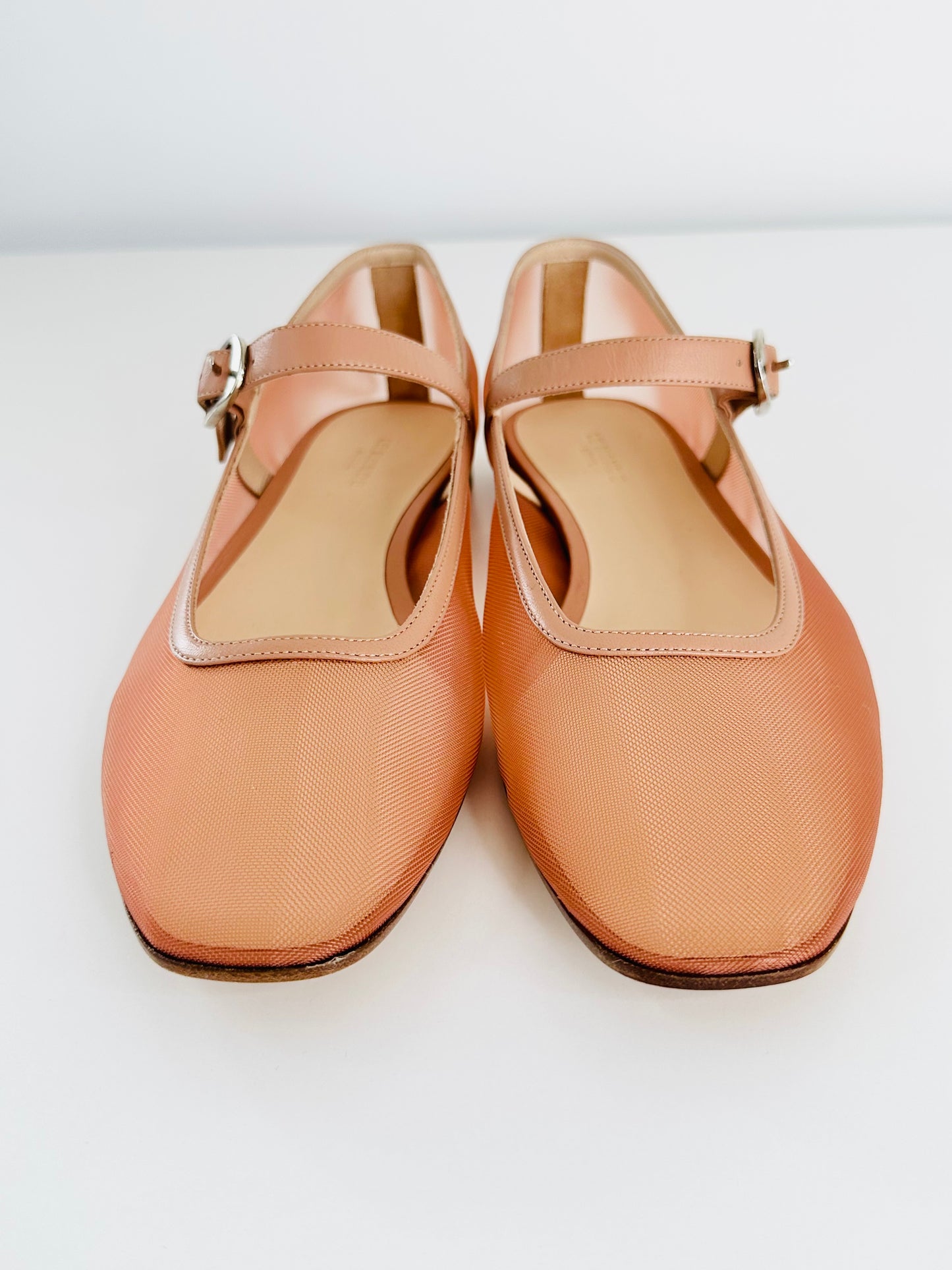 Mesh Mary Jane Ballet Flats - Size 41