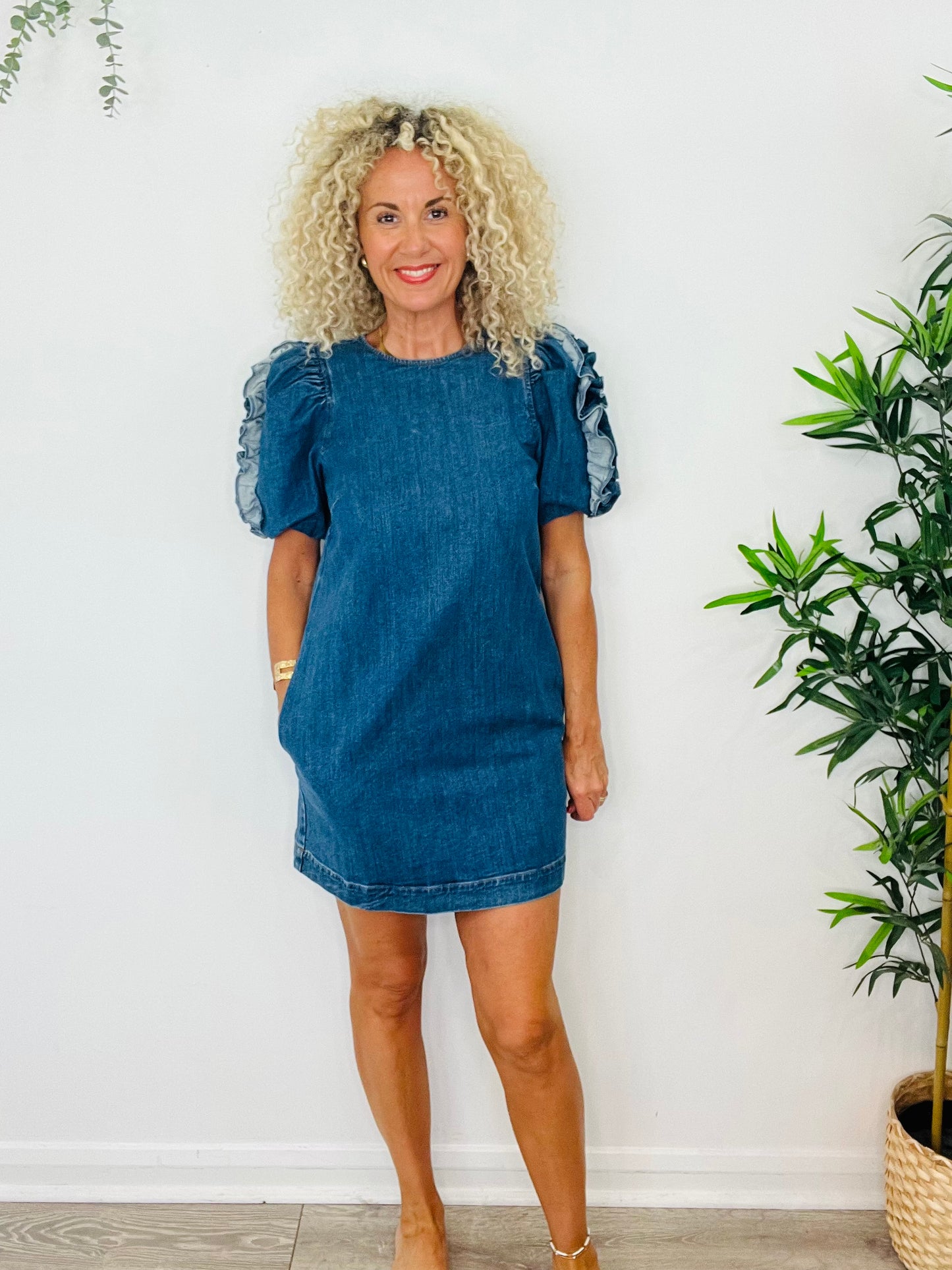 Short Denim Dress - Size 10