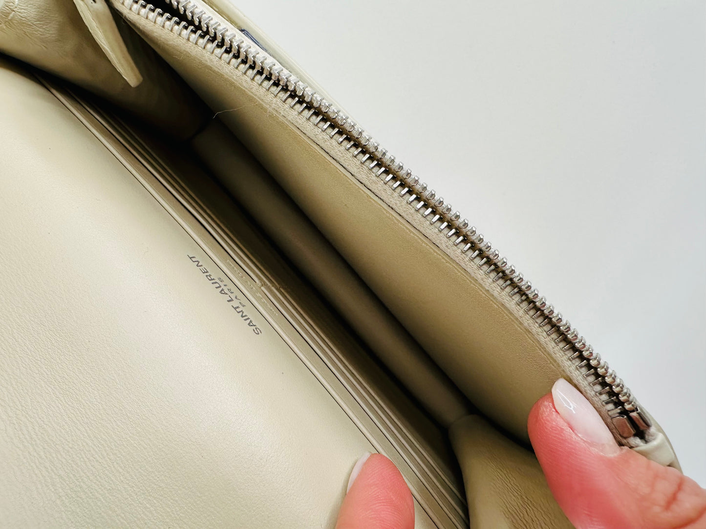 Croc Embossed Leather Sunset Wallet On Chain