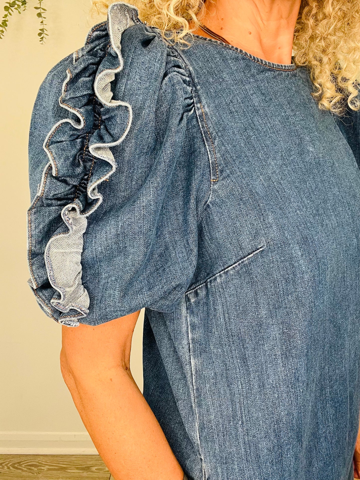 Short Denim Dress - Size 10