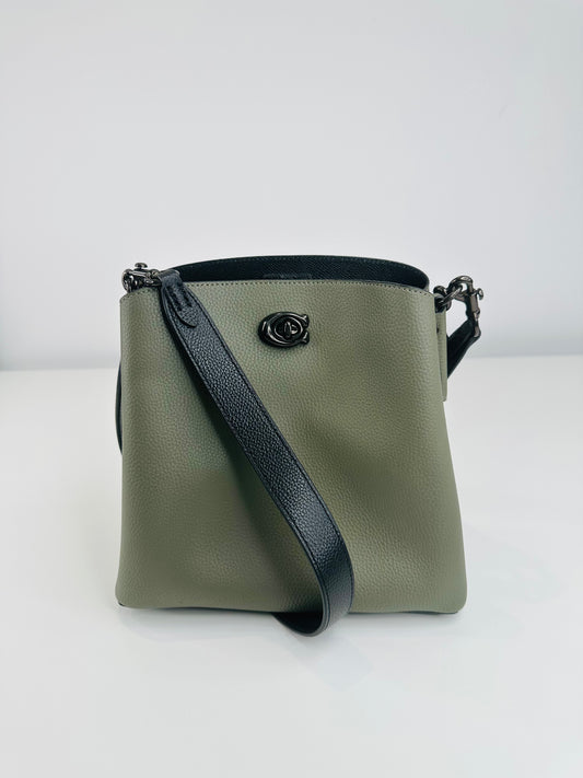 Willow Leather Bucket Bag