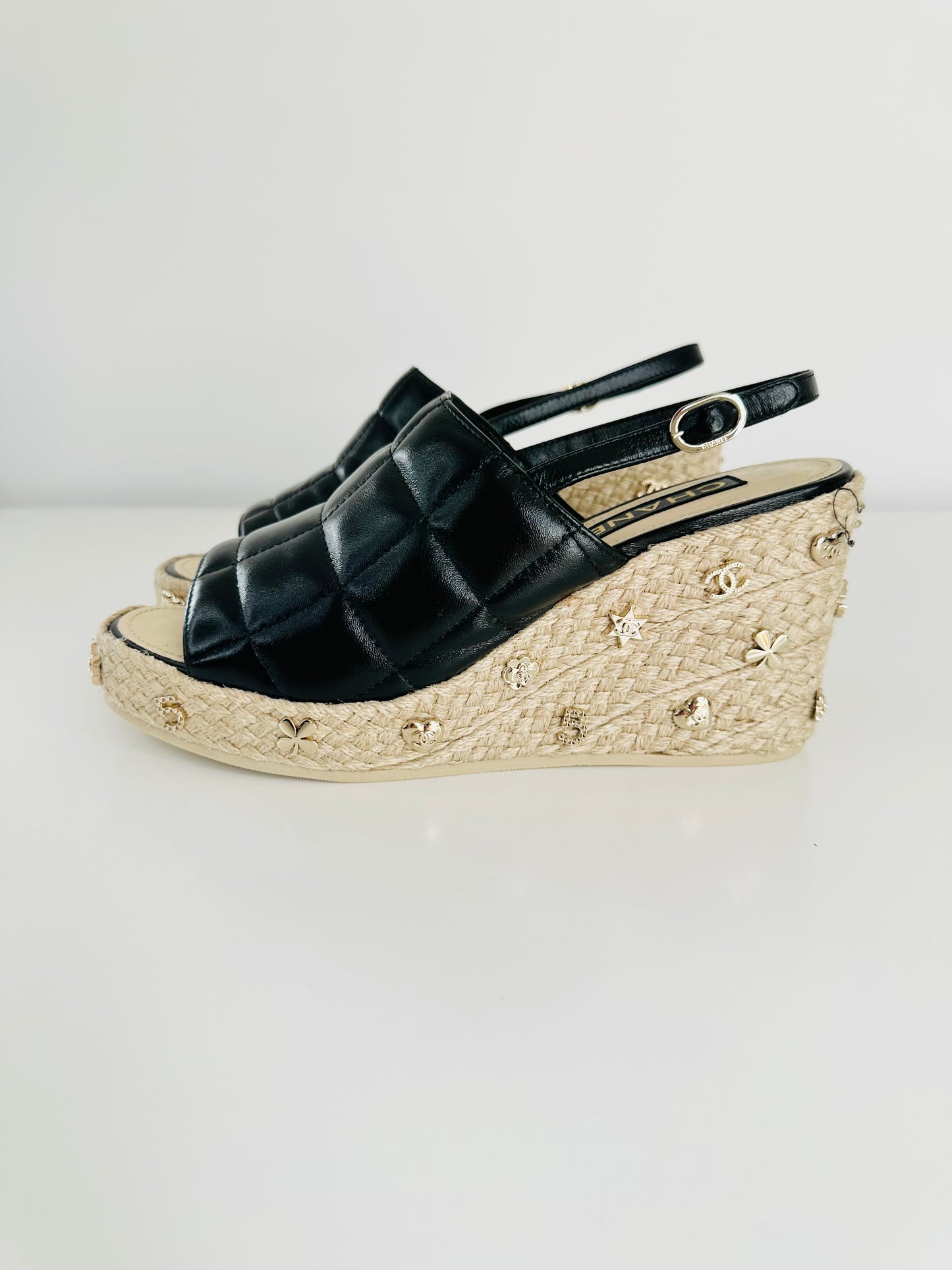 Icon Stud Wedge Sandals - Size 40