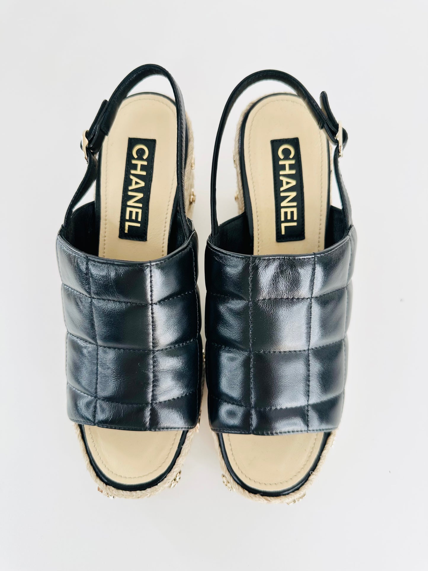 Icon Stud Wedge Sandals - Size 40