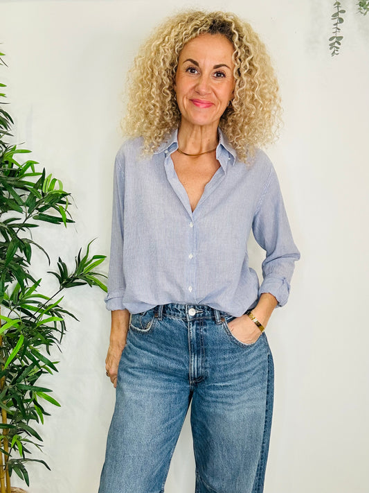 Pinstripe Shirt - Size 38