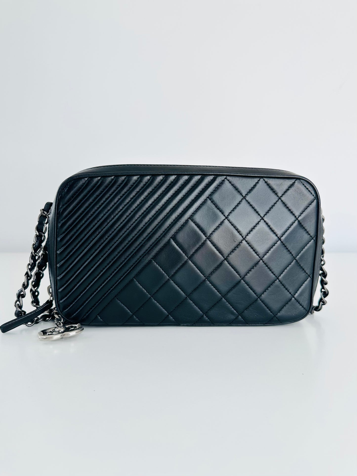 Quilted Lambskin Leather Medium Coco Boy Camera Bag