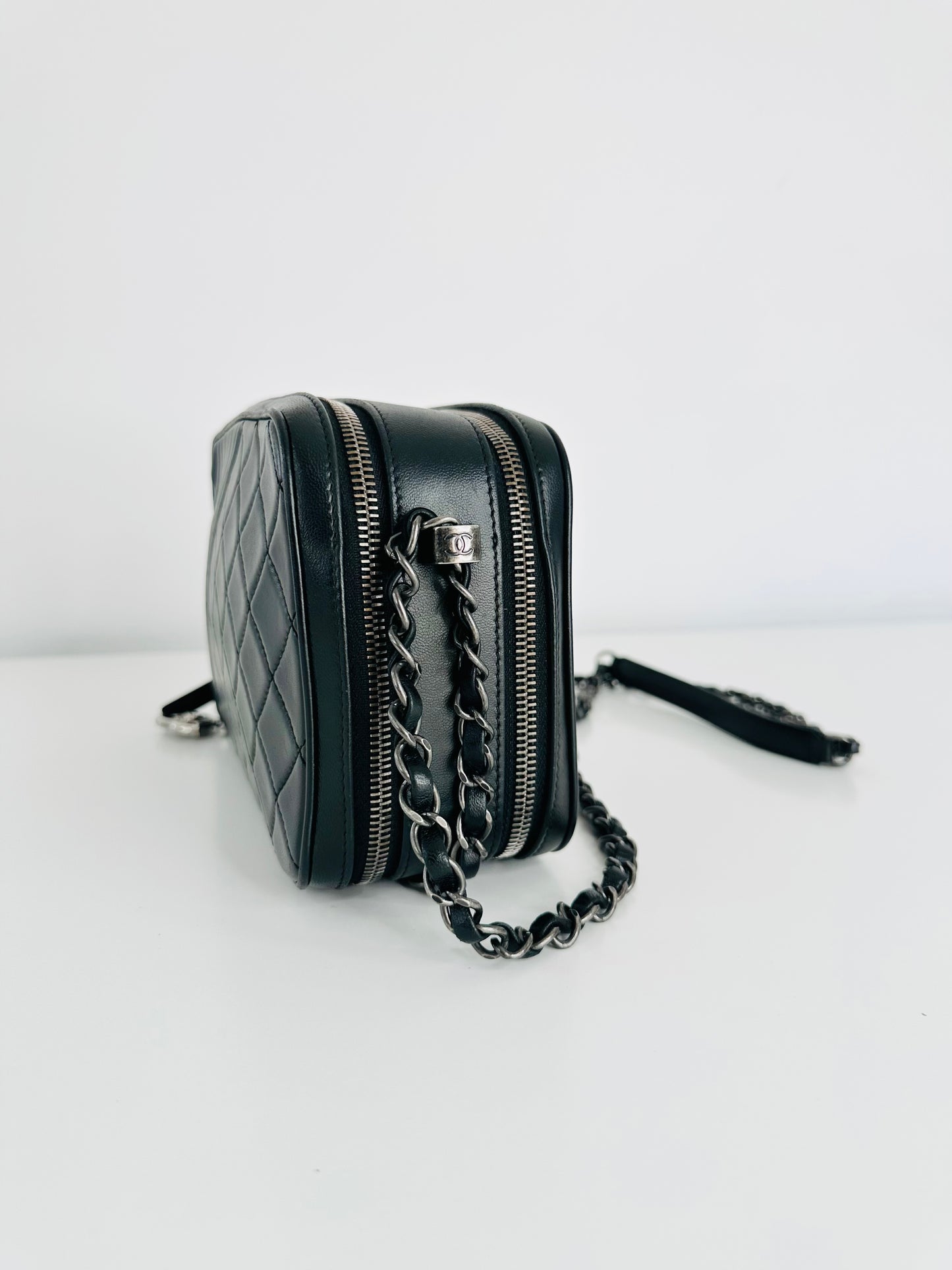 Quilted Lambskin Leather Medium Coco Boy Camera Bag