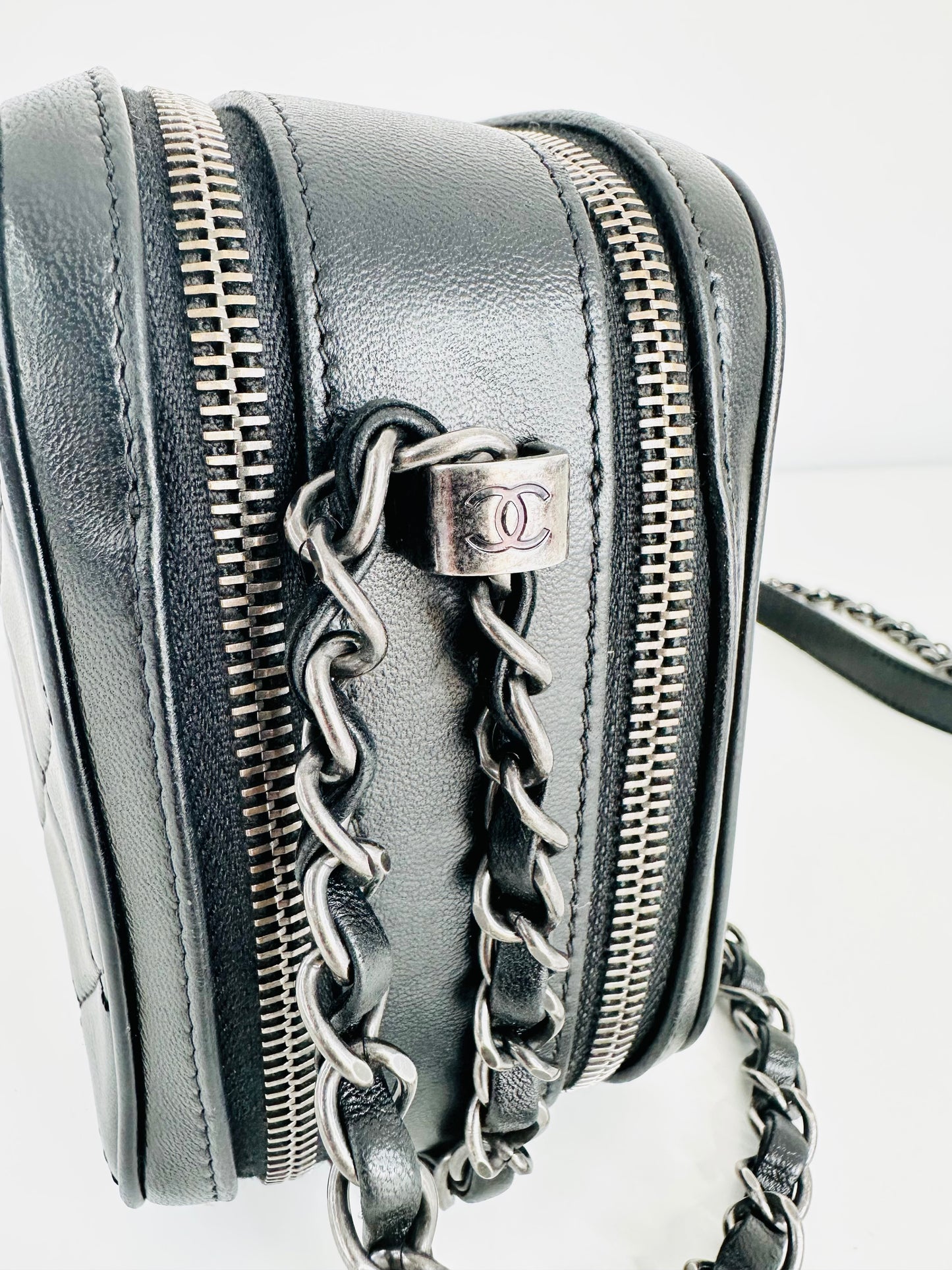 Quilted Lambskin Leather Medium Coco Boy Camera Bag