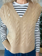 Load image into Gallery viewer, Cable Knit Tank - Size S
