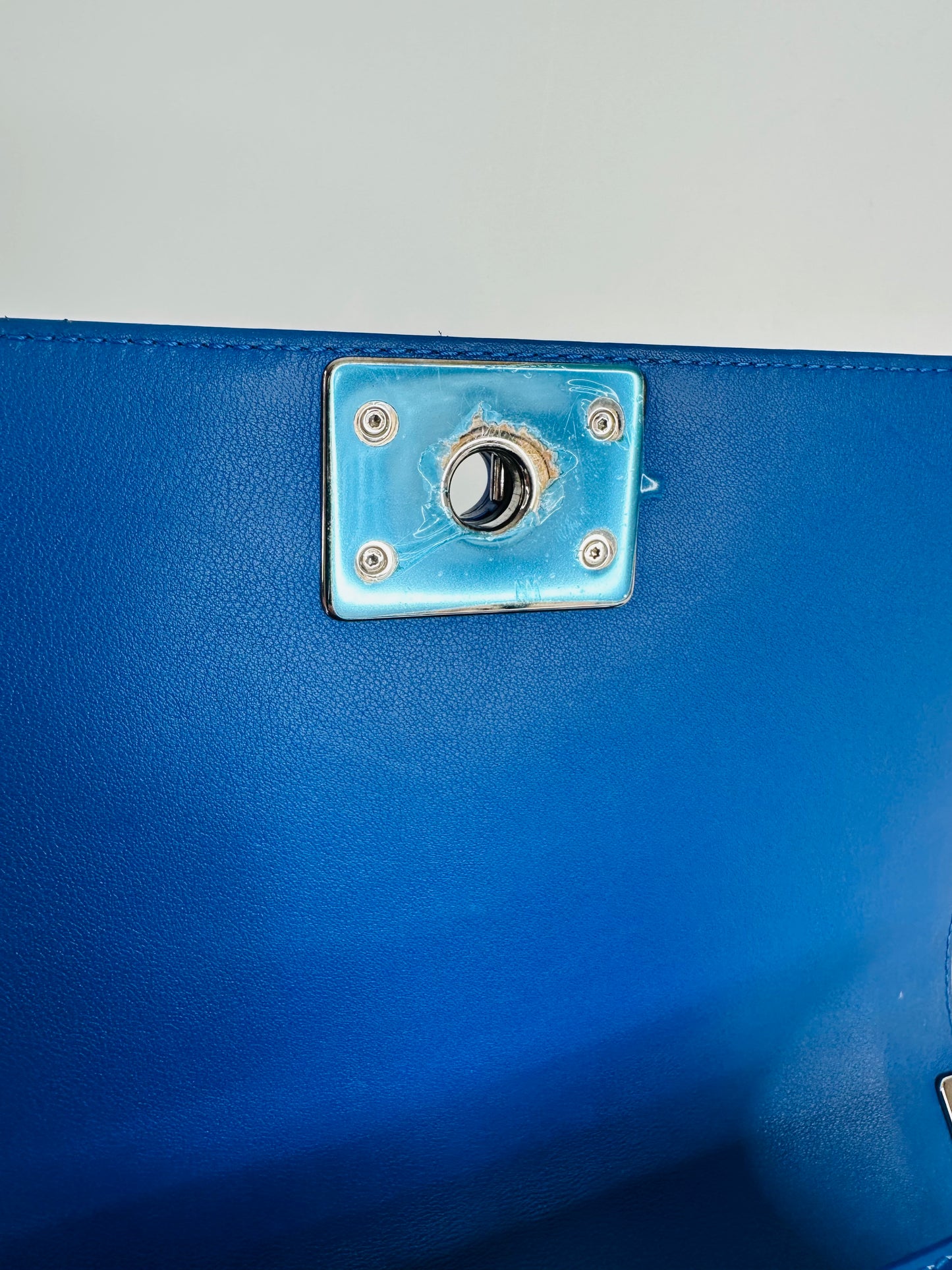 Patent Leather Medium Boy Bag