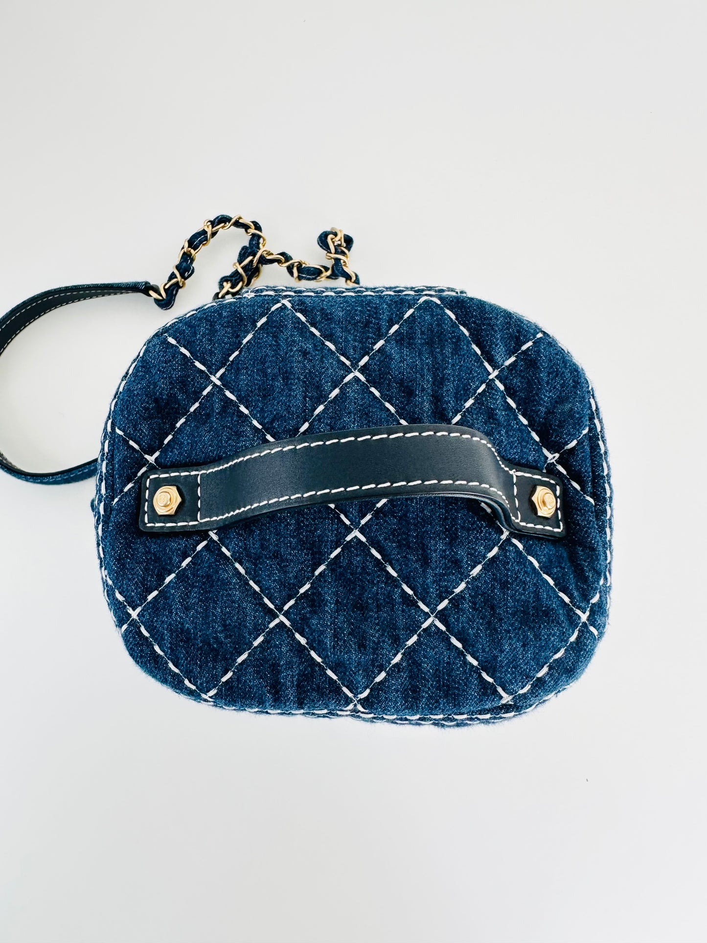 Quilted Denim Trip Vanity Case