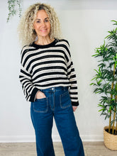 Load image into Gallery viewer, Striped Crochet Jumper - Size S
