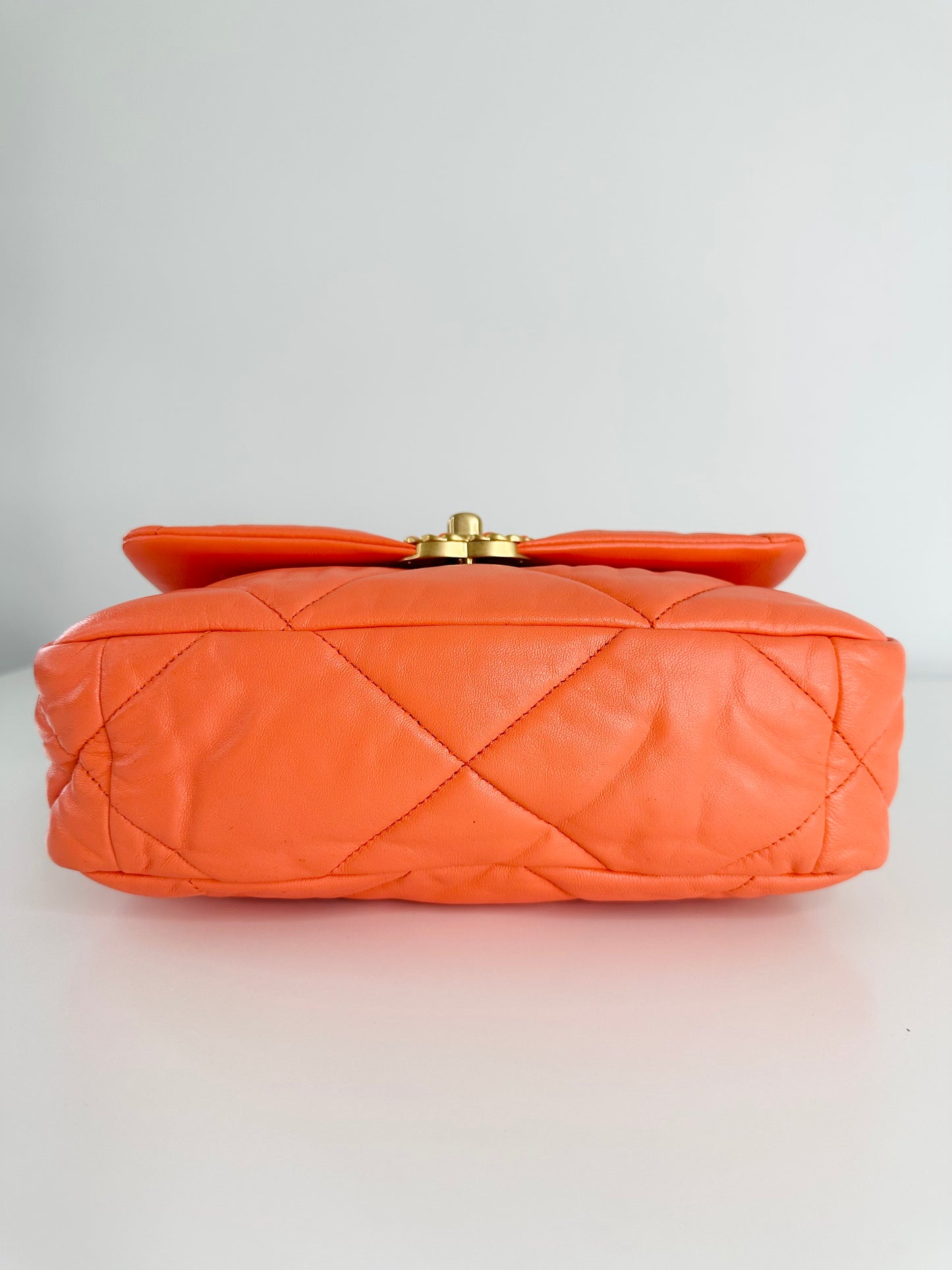 Quilted Lambskin Leather Small 19 Flap Bag