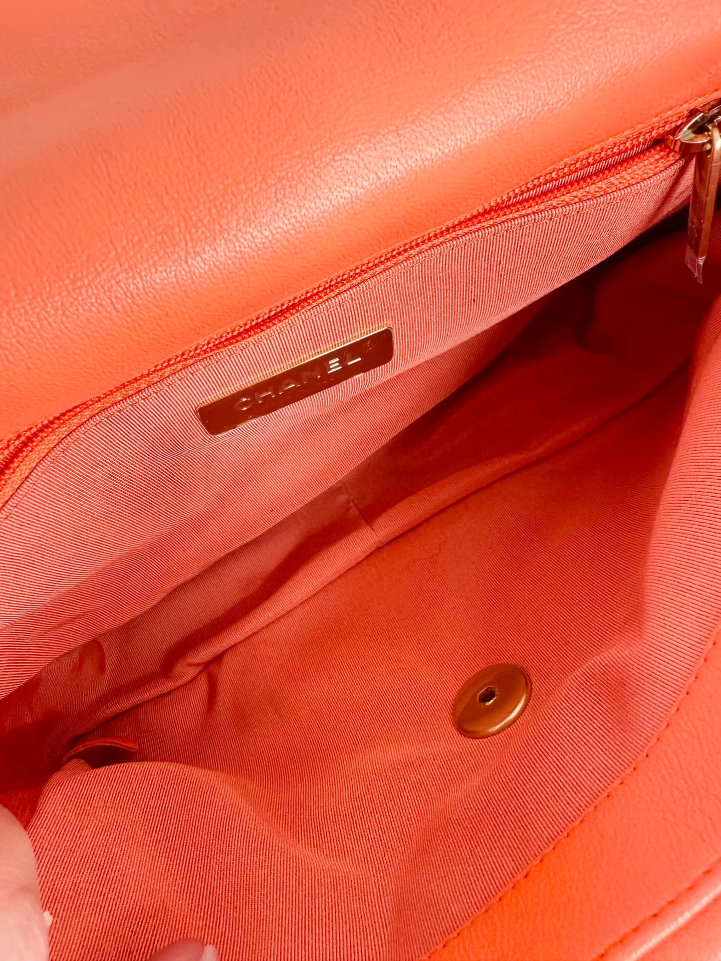 Quilted Lambskin Leather Small 19 Flap Bag