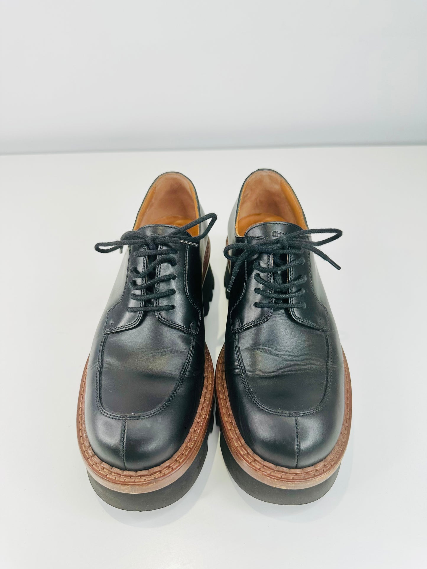 Owena Platform Brogues - Size 37.5