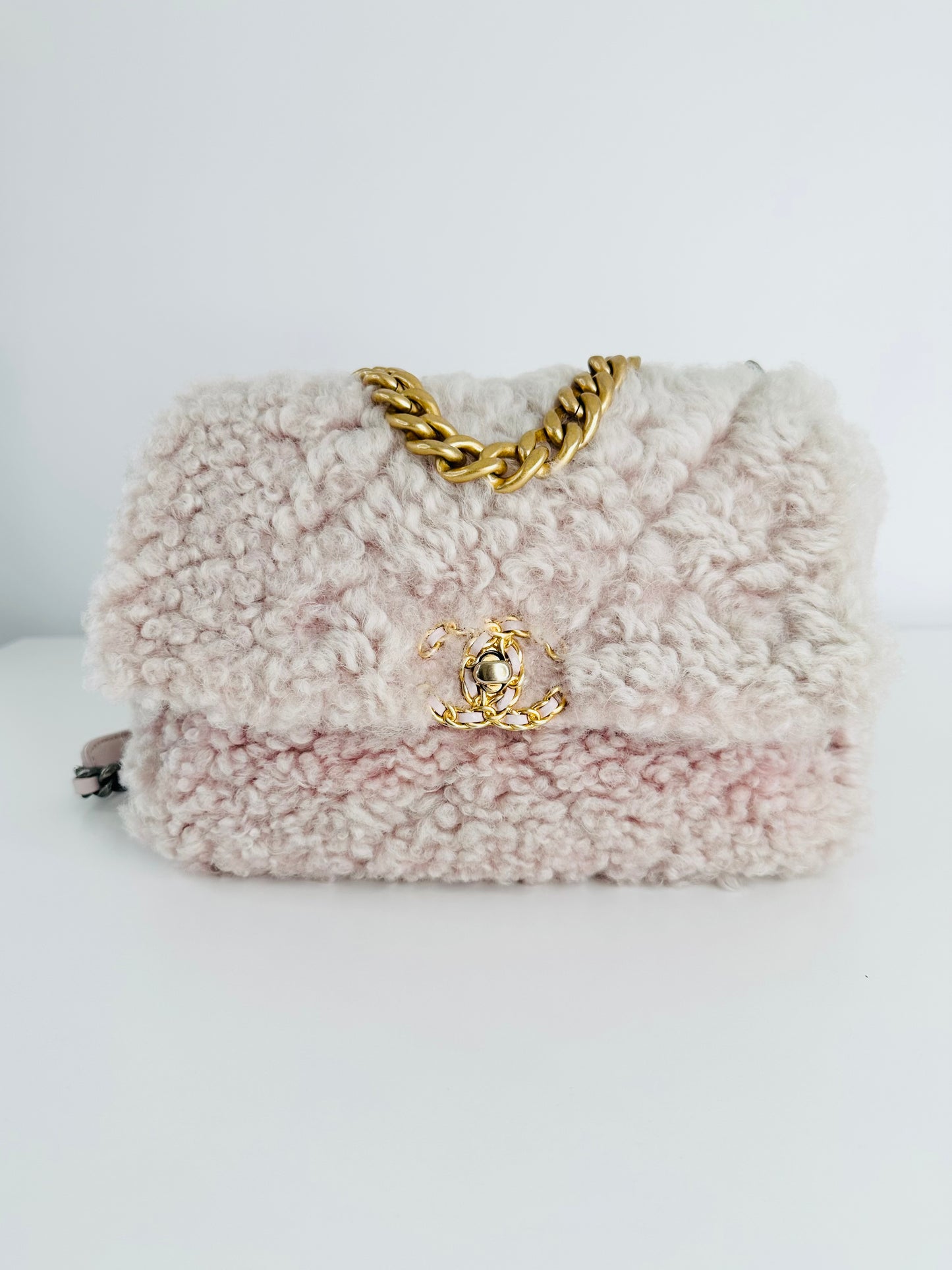Shearling Sheepskin Small 19 Flap Bag