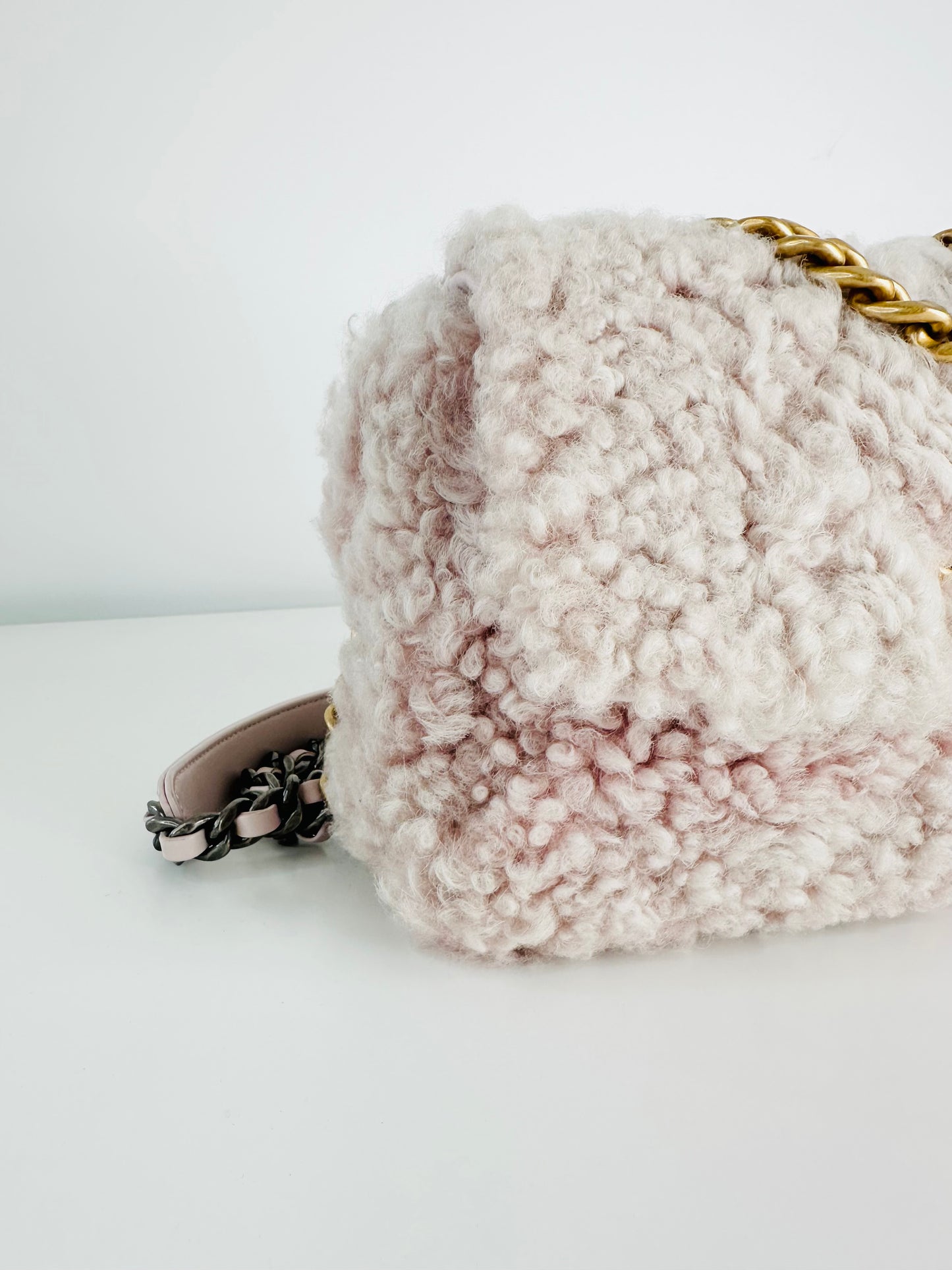 Shearling Sheepskin Small 19 Flap Bag