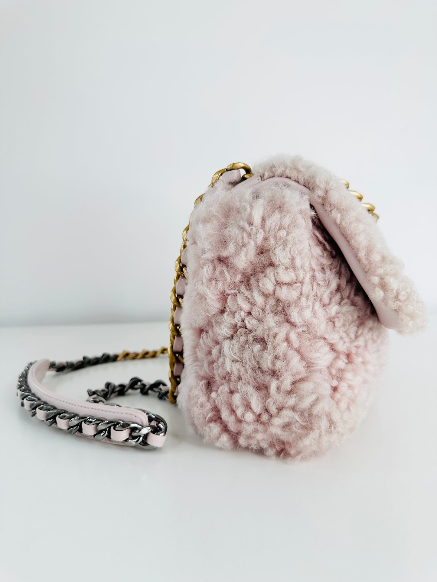 Shearling Sheepskin Small 19 Flap Bag