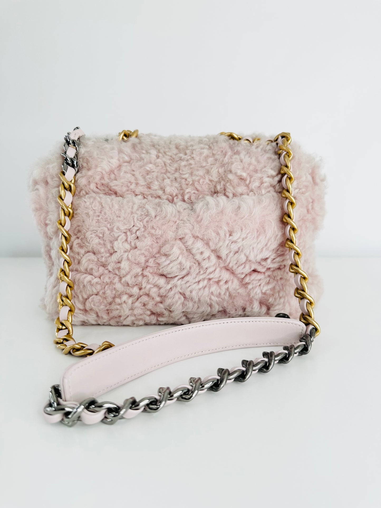 Shearling Sheepskin Small 19 Flap Bag