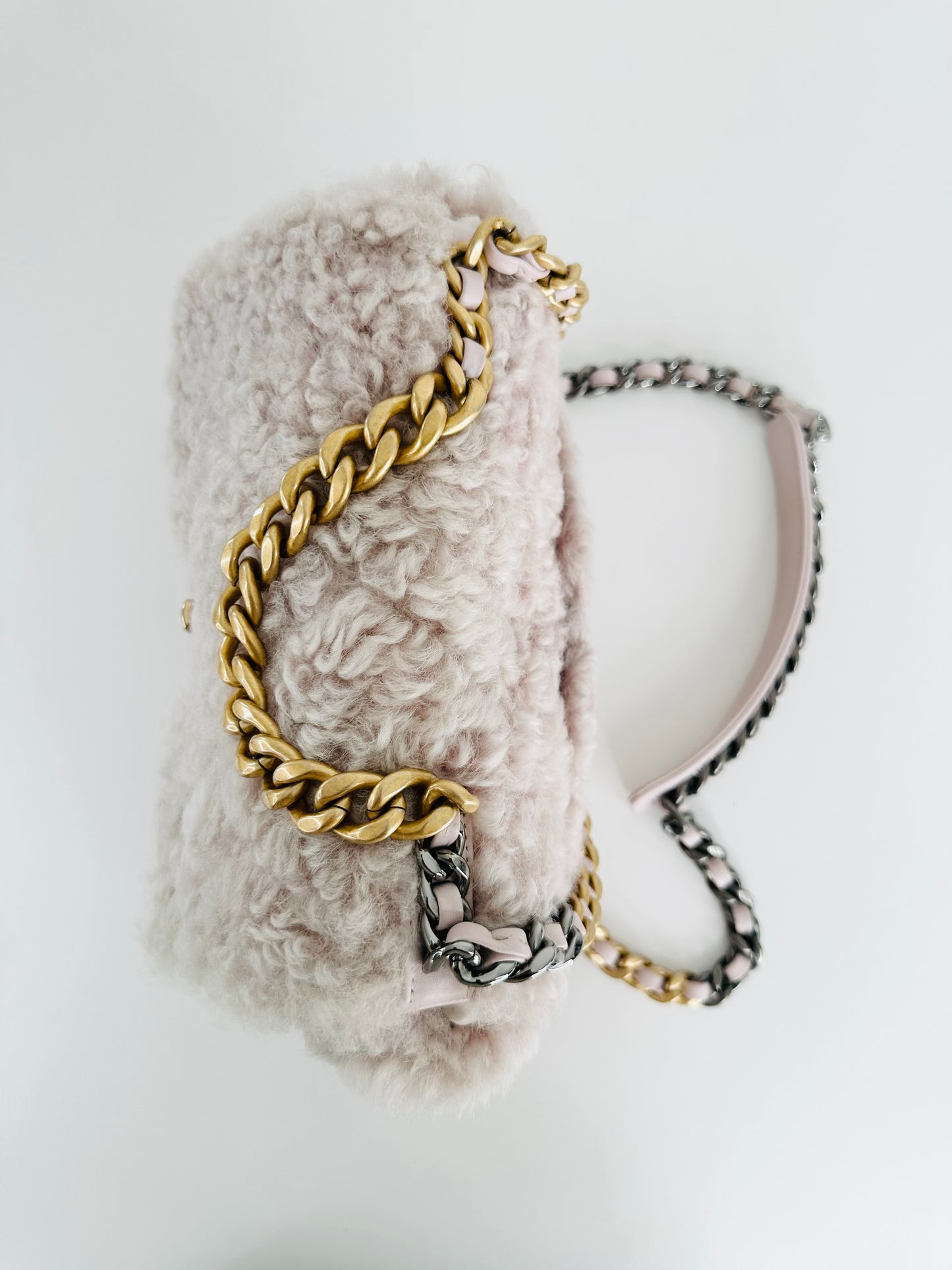 Shearling Sheepskin Small 19 Flap Bag