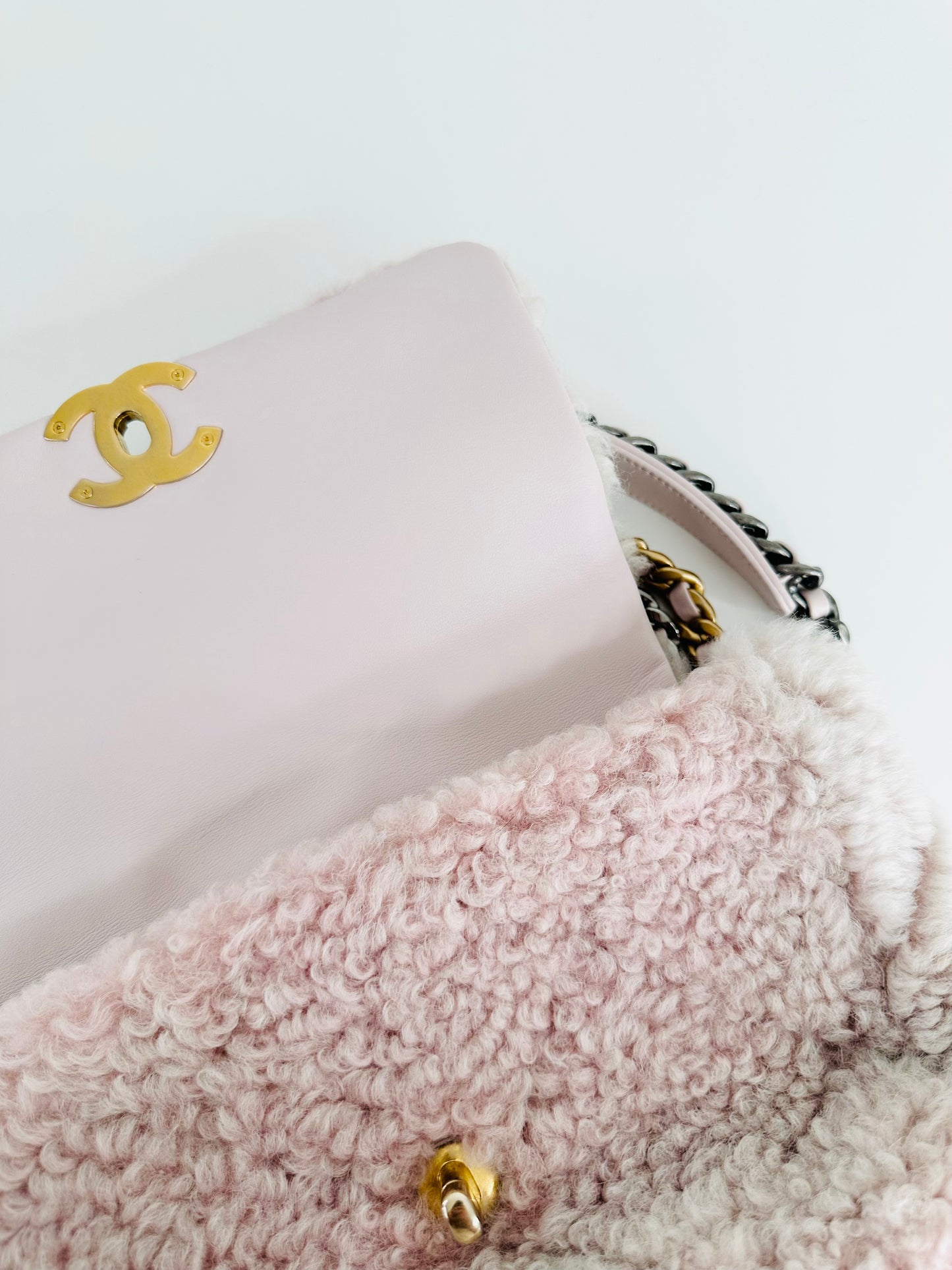 Shearling Sheepskin Small 19 Flap Bag