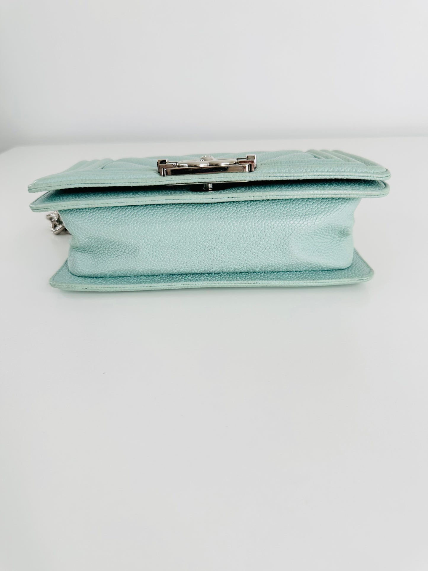 Caviar Leather Small Boy Bag