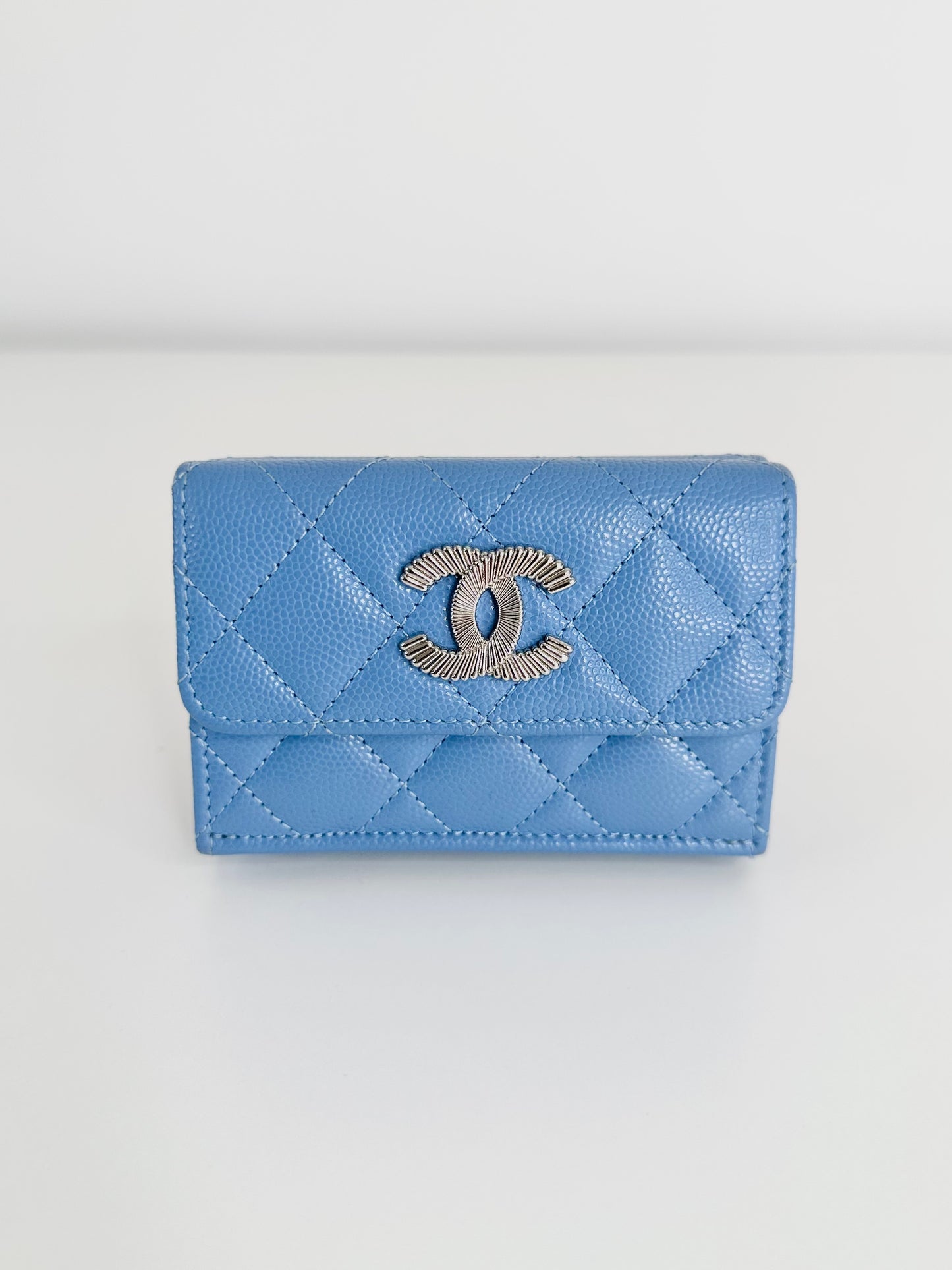 Caviar Leather Small Trifold Wallet