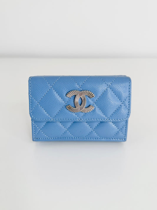 Caviar Leather Small Trifold Wallet