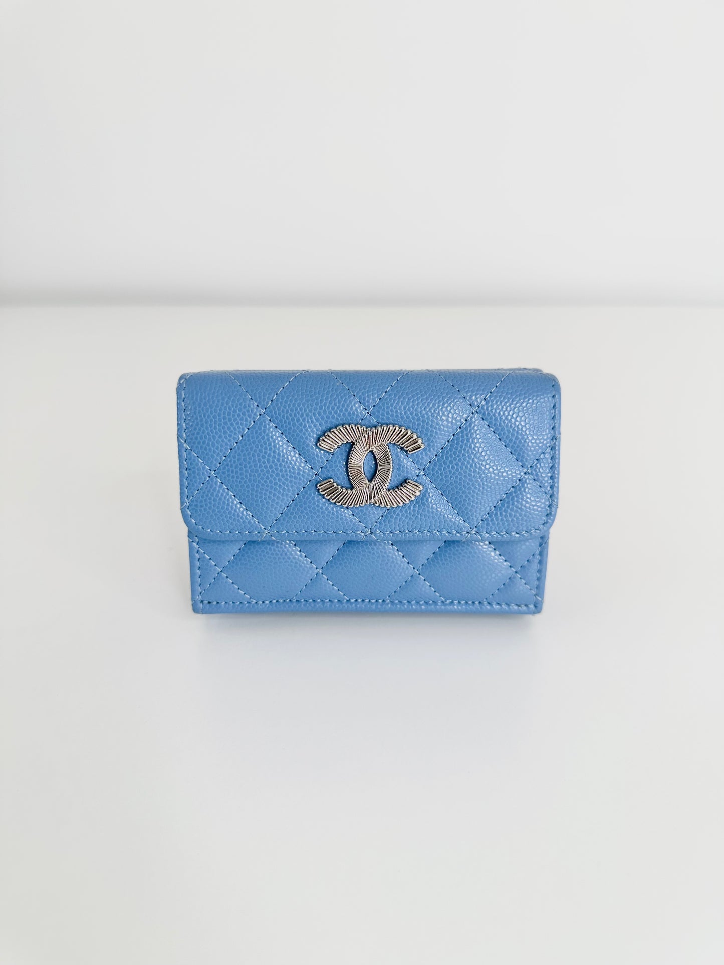Caviar Leather Small Trifold Wallet