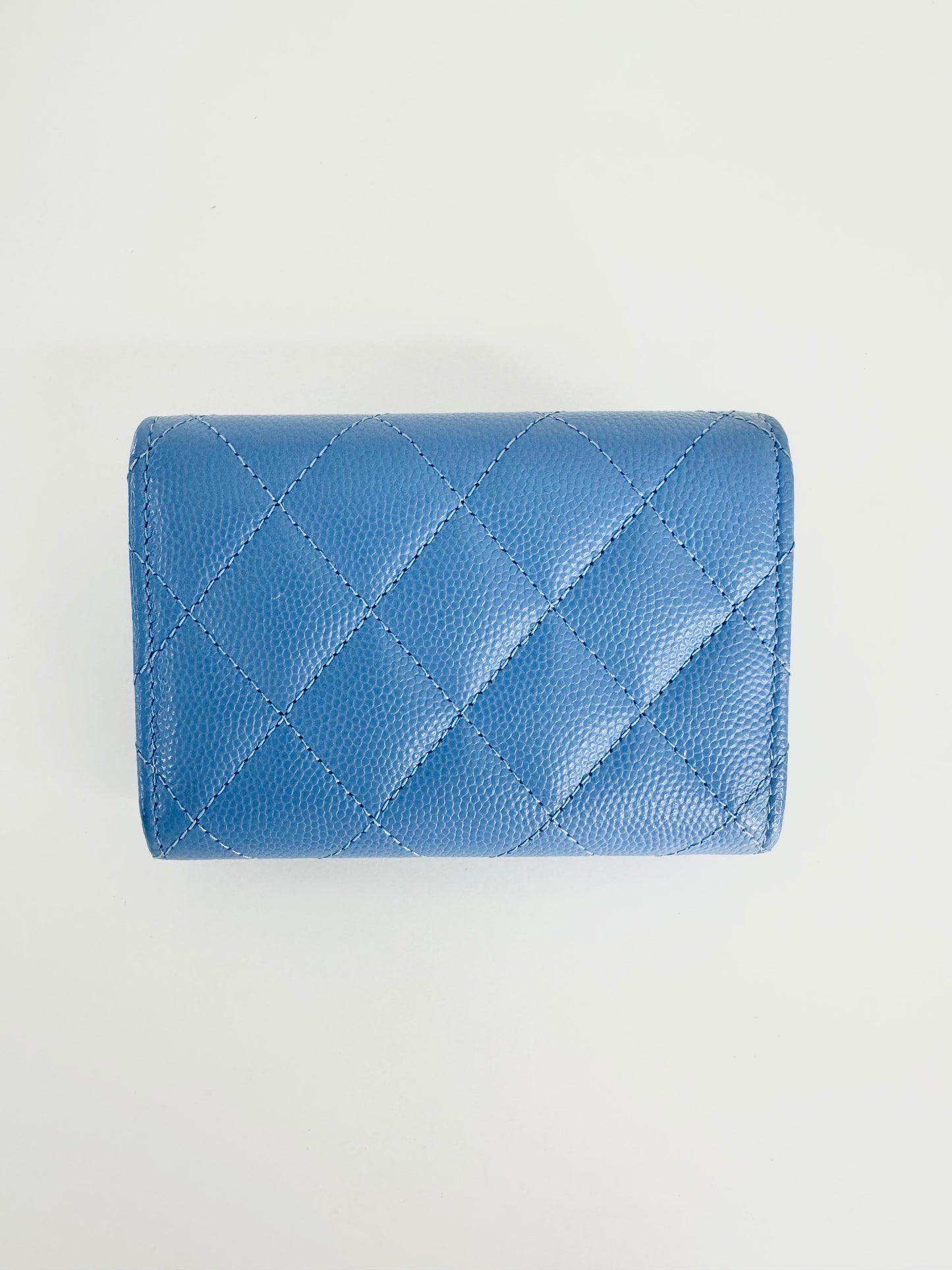 Caviar Leather Small Trifold Wallet