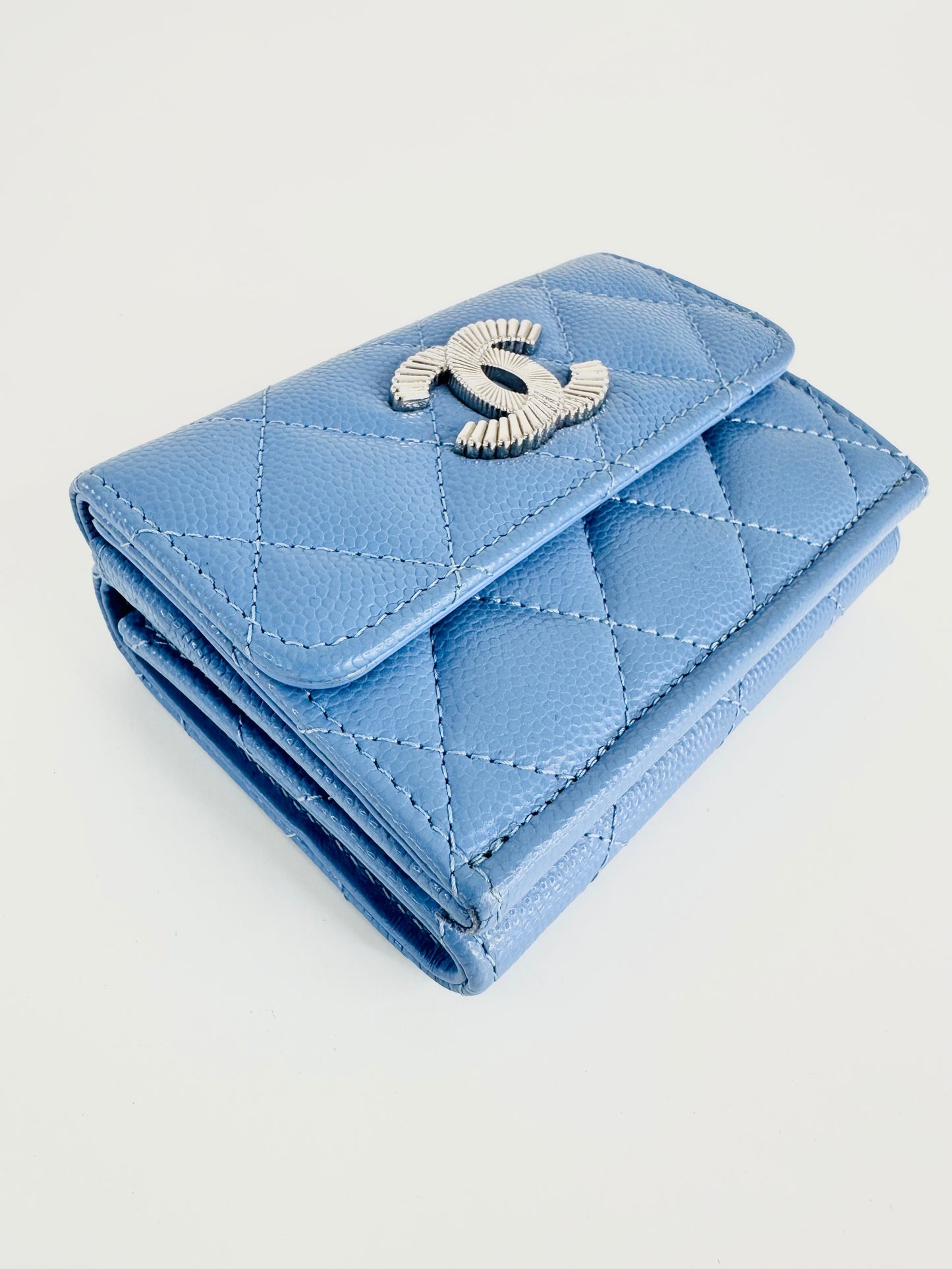 Caviar Leather Small Trifold Wallet