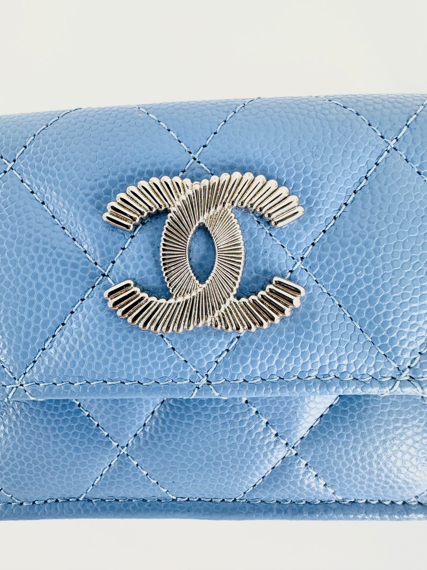 Caviar Leather Small Trifold Wallet