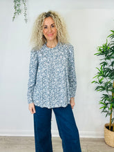 Load image into Gallery viewer, Floral Cotton Blouse - Size S
