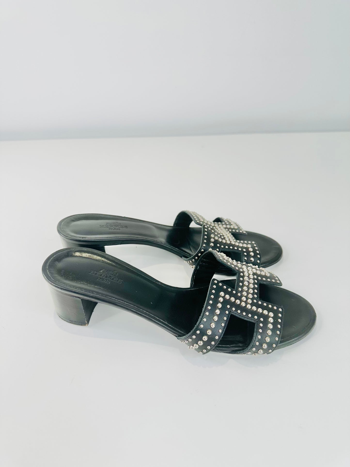 Studded Leather Oasis Sandals - Size 38
