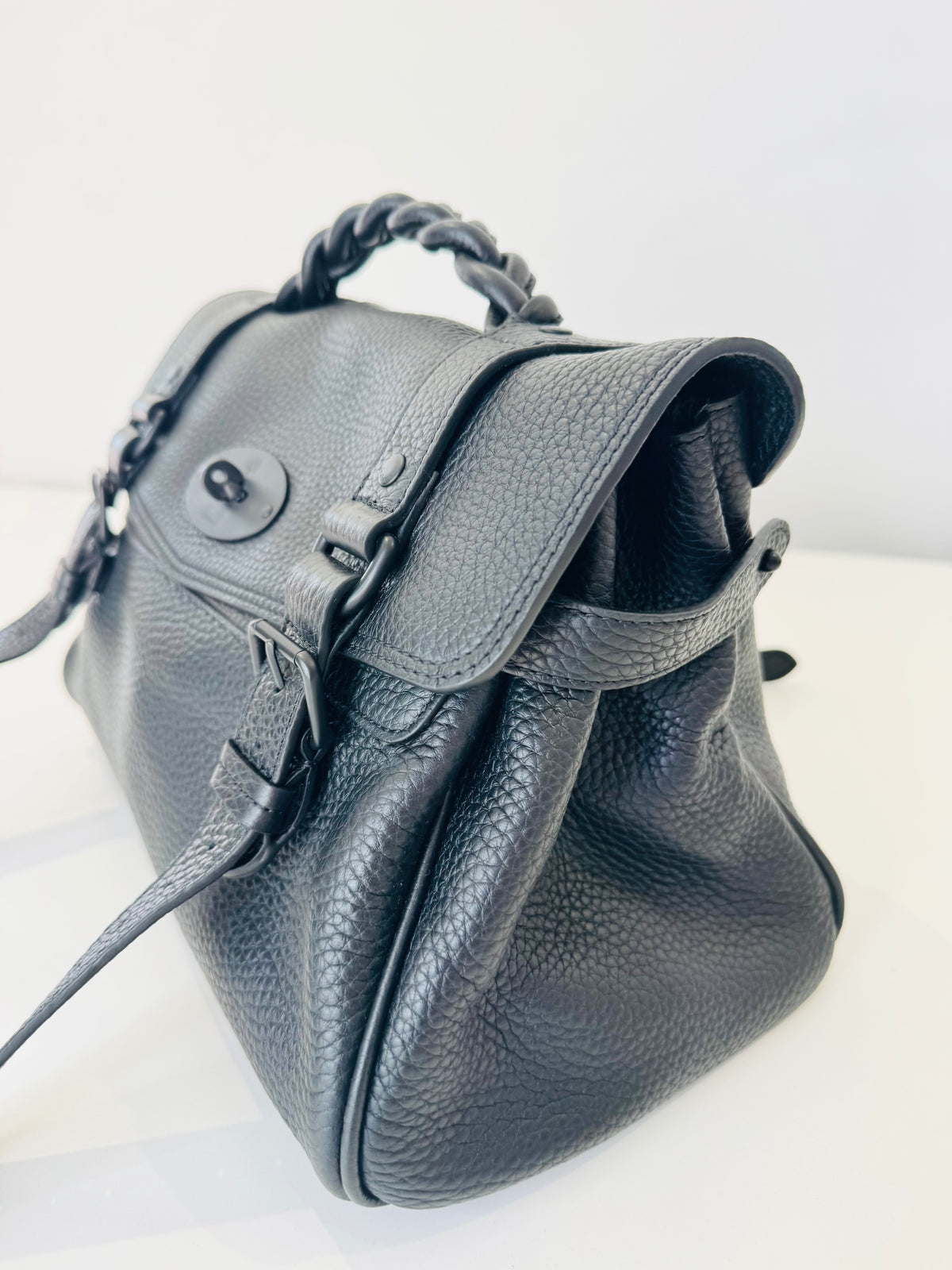 Grained Leather Alexa Bag