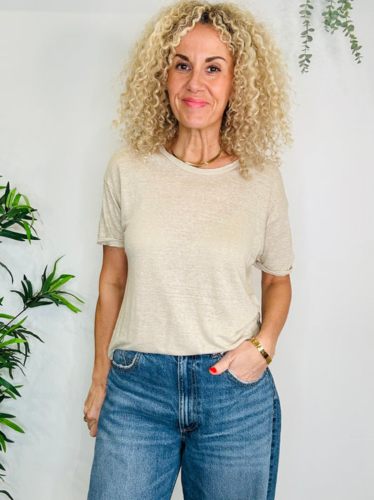 Koldi Linen Tee - Size L