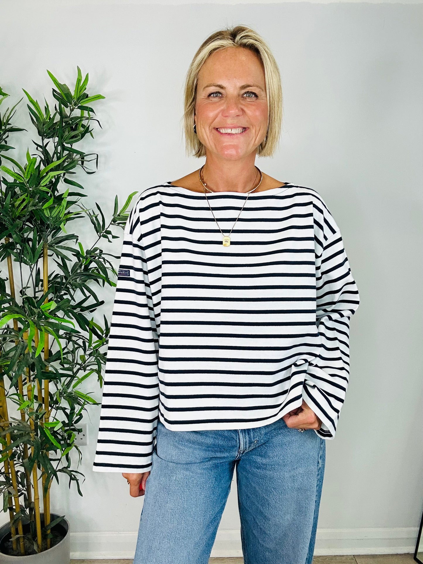 Striped Top - Size M