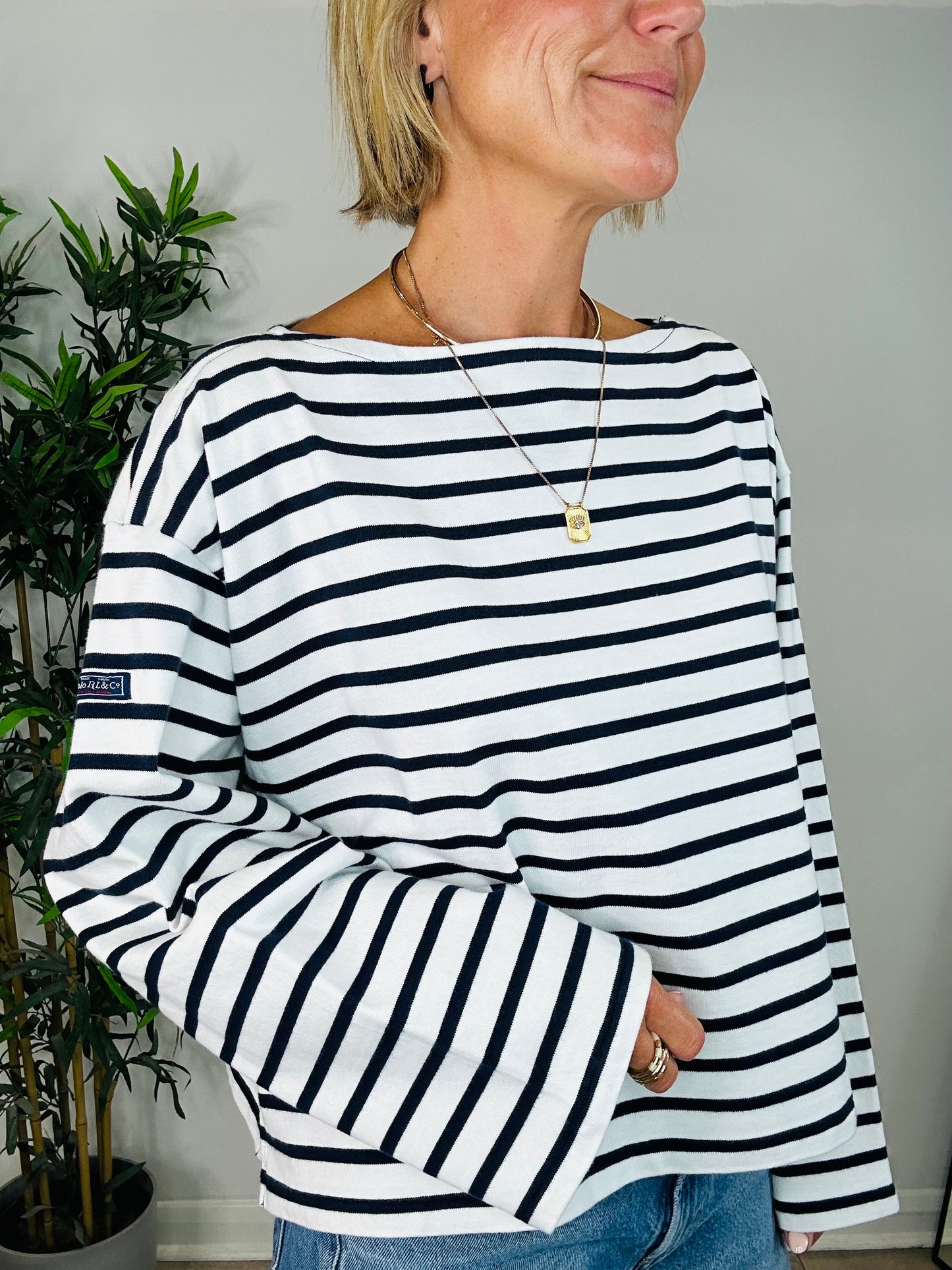 Striped Top - Size M
