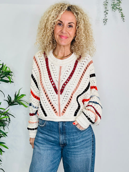Crochet Knit Jumper - Size 2