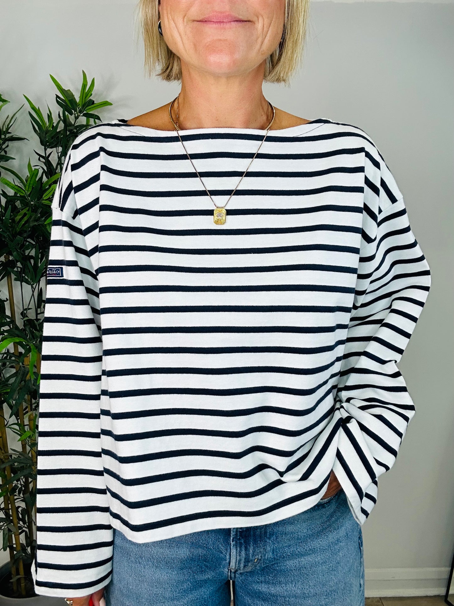 Striped Top - Size M