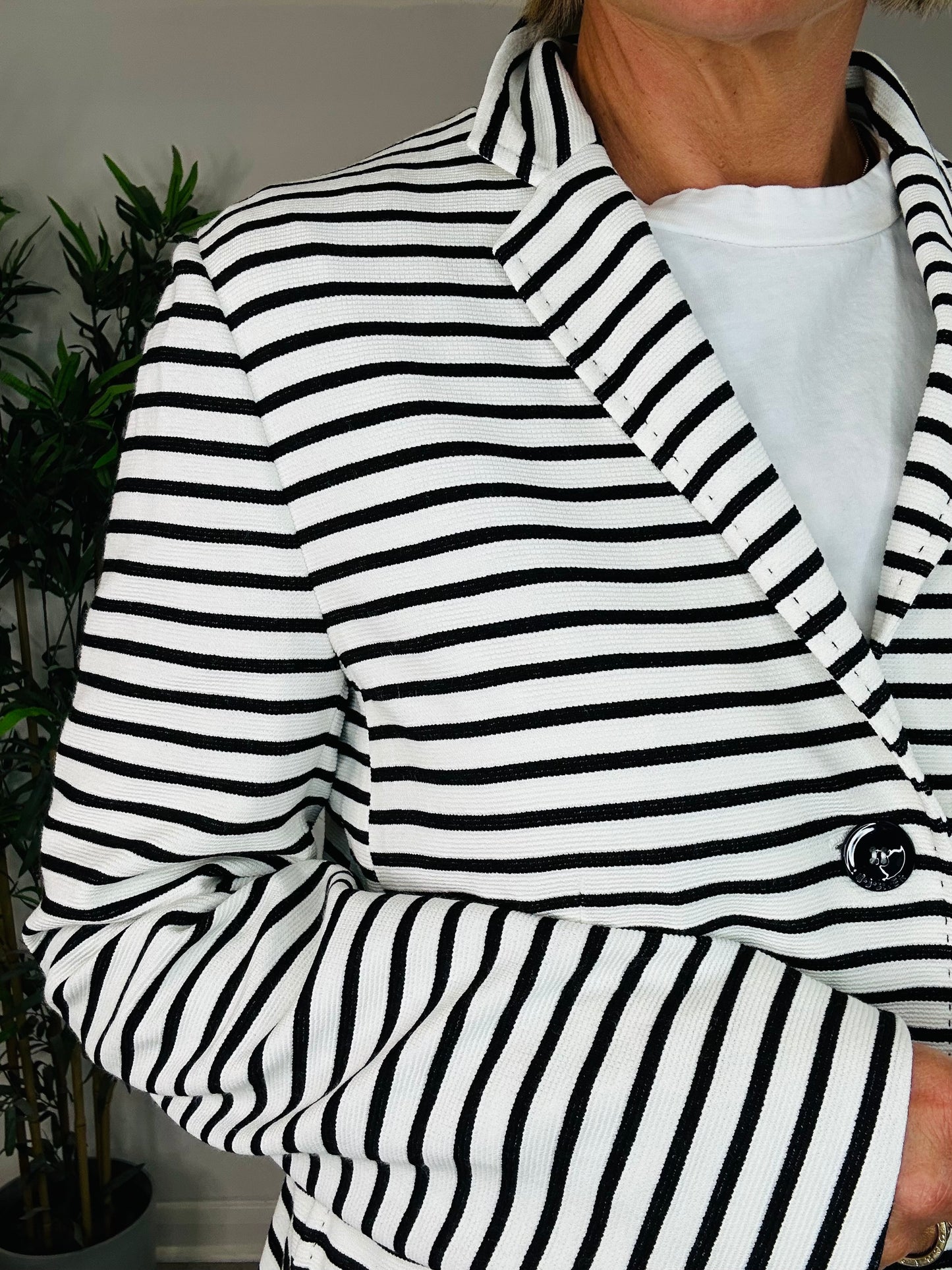Striped Blazer - Size 14