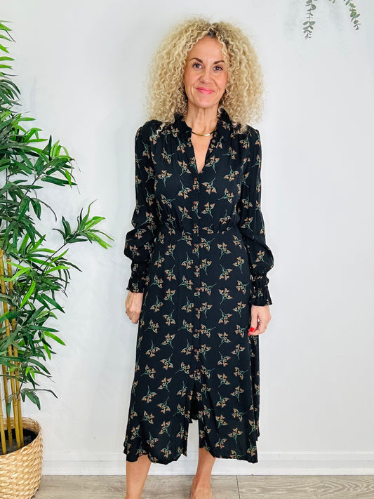 Floral Shirt Dress - Size 2