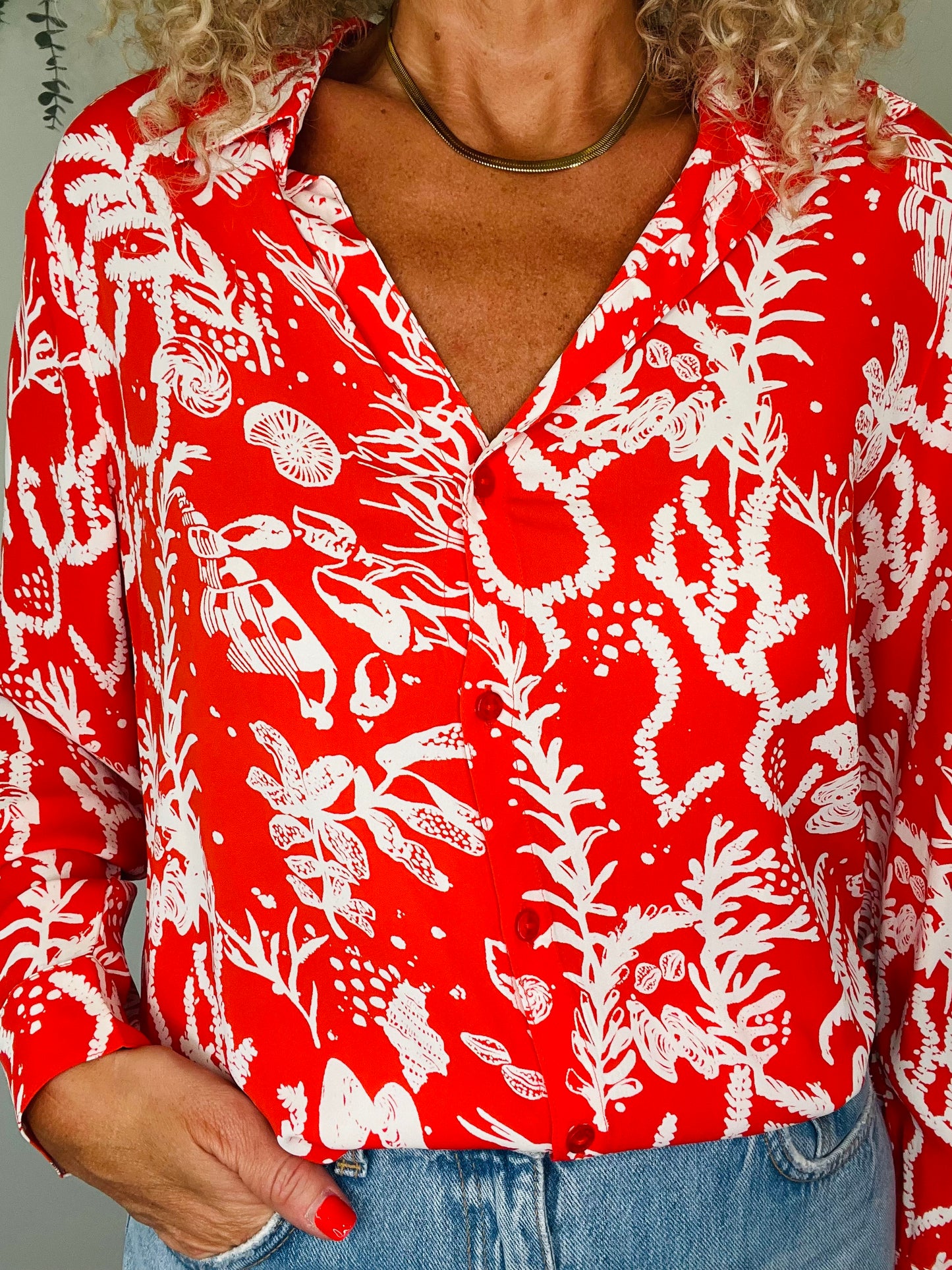 Patterned Shirt - Size 38