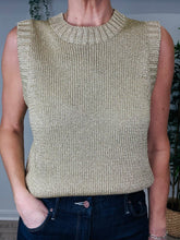 Load image into Gallery viewer, Metallic Knitted Vest - Size 2
