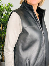 Load image into Gallery viewer, Leather Shearling Gilet - Size 14
